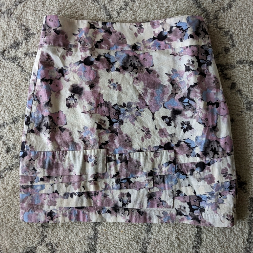 floral skirt, mini